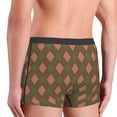 thumbnail image 5 of Bingfone Green and Pink Squares Men's Underwear - Casual Stretch Boxer Briefs-X-Large, 5 of 9