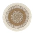 thumbnail image 1 of Manteles individuales , manteles individuales con bohemias, manteles individuales de cocina de te resistente al calor de de 3 Bor Bnca A Baoblaze Mantel de cocina, 1 of 8