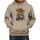 thumbnail image 1 of MHFRRA Sudadera con Capucha Informal de Manga Larga, Suave, Cómoda y Ligera, Estilo Urbano, A La Moda, Deportiva, para Uso Diario Marrón, 1 of 3