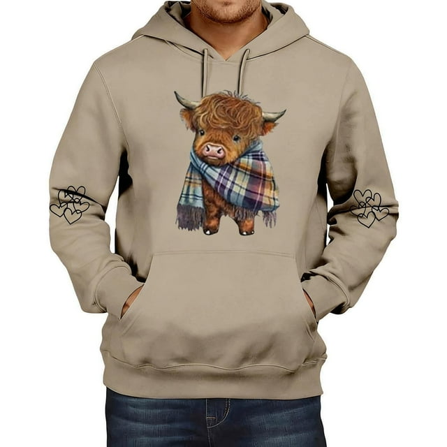 MHFRRA Sudadera con Capucha Informal de Manga Larga, Suave, Cómoda y Ligera, Estilo Urbano, A La Moda, Deportiva, para Uso Diario Marrón