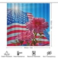 thumbnail image 2 of Independence Day Of The United States Flag Shower Curtain Sets with Rugs 4 Piece Rustic, 2 of 8