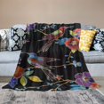 thumbnail image 2 of PIKWEEK  Blanket Gifts for Women Girls Mom, Psychedelic Forest with Birds Decoration for Home Bedroom Living Room Sofa All Seasons, Warm Soft Smooth Lightweight Throw Blankets, 2 of 6