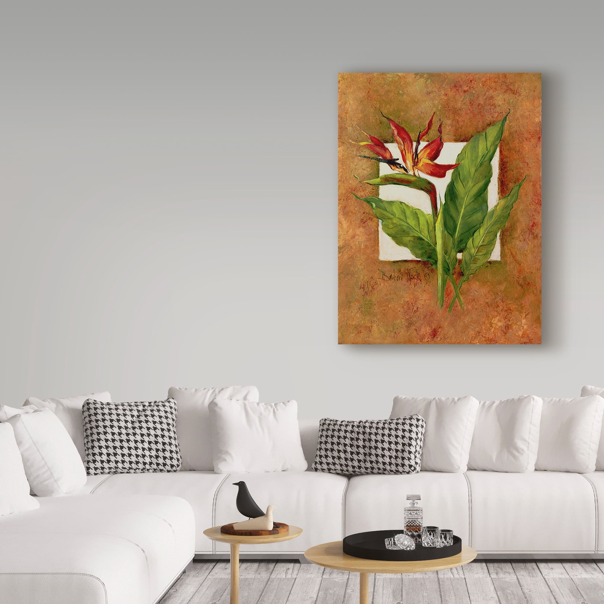 Trademark Fine Art ' Tropical Squares 2' Canvas Art by Barbara Mock