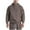 Coffee, variant on BADHUB Men's 1/4 Button Up Hoodies Cotton Solid Long Sleeve Casual Sweatshirts Drop Shoulder Hooded Pullver with Kangaroo Pocket Fall Savings Beige,XXXL