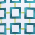 thumbnail image 3 of Aqua Squares Embroidered Pillow, 18" x 18", 3 of 4