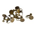 thumbnail image 1 of 10pcs sin clip de tornillo de perforación en el pendiente del perno prisionero en blanco Base Pad DIY Bronce Sunnimix Resultados de la joyería del pendiente del clip, 1 of 8