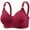 2025/Red, variant on Otvok Womens Plus Size without Steel Rims Comfortable and Breathable Underwear Non-Magnetic Thin Cup Bra