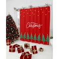 thumbnail image 5 of Merry Christmas Red Shower Curtain, Xmas Tree Stars Winter New Year Waterproof Fabric Shower Curtains with 12 Hooks, Bathroom Curtain Set for Bathroom Accessories Decor, 72 x 78 Inches, 5 of 9