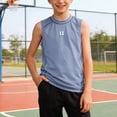 thumbnail image 2 of NIEWTR Toddler Tank Tops 0-24M 2T 3T 4T 5T 6T Boys Summer Clothes Sleeveless Undershirt Tank Top Soft Cotton Tee Shirts for Boys and Girls(A-Blue,5-6 Years), 2 of 6
