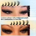 thumbnail image 2 of Kit de racimos de pestañas Yawamica Fluffy Lash Clusters 15-25 mm, 2 of 7