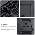 thumbnail image 2 of FRCOLOR Computer Tower Shelf Durable Plastic Computer Mainframe Case with Radiating Holes and Brake Wheels for Long Lasting Use,18.43"X9.84"X2.76", 2 of 4