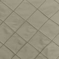 thumbnail image 2 of Ultimate Textile Embroidered Pintuck Taffeta 126-Inch Round Tablecloth Taupe, 2 of 3