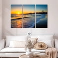 thumbnail image 2 of Elephant Stock Santa Monica Pier At Sunset Wall Art - Horizontal Multi Panel Canvas - Living Room Wall Decor - Beach Multi Panel - Gray And Black Decor - 50" x 32", 2 of 8