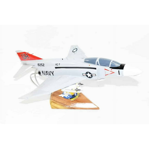 VC-7 Tallyhoers F-4A Model, 1/42 (18") Scale, Mahogany, Navy