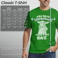 thumbnail image 5 of Men's Star Wars: The Mandalorian Grogu St. Patrick's Day Stars Luck is Strong with this One Graphic Tee Kelly Green Large, 5 of 10