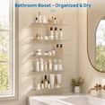 thumbnail image 6 of Sindcom 15" Acrylic Floating Shelves Wall Mounted, 5pack Clear Acrylic Shelves, for Bedroom, Living Room, Bathroom, Kitchen, 6 of 9