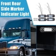 thumbnail image 2 of Unique Bargains Front Rear Side Marker Light 3 LED Sealed for Truck Camper Van Lorry RV Plastic White (Set of 4), 2 of 7