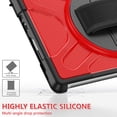 thumbnail image 5 of XYX Case for 10.5 inch Microsoft Surface Go 4/Surface Go 3/Surface Go 2, 360 Rotating Heavy Duty Shockproof Cover with Kickstand and Hand Strap (Red), 5 of 7