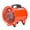 Red/Standard, 1/2 HP, 1960 CFM, variant on Wind Blade Round Red Steel Portable High Velocity Ventilator Fan - 1/2 HP,1,960 CFM - 14'' x 13 1/2'' x 16 3/4'' - 1 count box