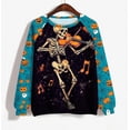 thumbnail image 4 of Lcziwo Graphic Sweatshirt for Women Funny Print Crew Neck Basic Pullover Vintage Scary Raglan Long Sleeve Loose Tops Hocus Pocus Casual Party Sweatshirt Multicolor,L, 4 of 5