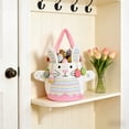 thumbnail image 6 of ToyKingdee Cute Plush Bunny Easter Basket with Handle - Festive Tote for Eggs, Gifts, and Holiday Celebrations, 6 of 6