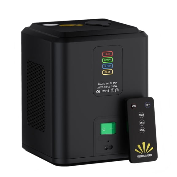 350W Mini Cold Spark Stage Effect Machine with Wireless Remote Control, Smokeless Low Temp Spark Fountain Equipment for Wedding, Party, DJ, Indoor Event