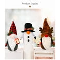 thumbnail image 3 of Decoraciones Navideñas Muñeco de Nieve Gnomos de Peluche, Paquete de 3, Papá Noel Hecho a Mano Gnome para Navidad en Interiores, 3 of 7