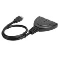thumbnail image 3 of 3 en 1 Fuera Splitter, Interfaz Multimedia ABS Plastic HD Interfaz Multimedia Interfaz Conchip y Play Para El Hogar para El Exterior, 3 of 7