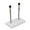 White, variant on BIMZUC Premium Durable Acrylic Skateboard Hanger Wall Mount Rack Storage Space-Saving Holder for Deck Display, Vertical Floating Effect Organizer for Longboard Beginners and Pros, White