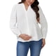 thumbnail image 1 of CAMISA DE MATERNIDAD CHIC PARA MUJERES CON BOTONES, MANGA LARGA, DE ALGODÓN JACQUARD, SEMI TRANSPARENTE, PARA EMBARAZADAS, BLUSA DE OFICINA, S BLANCA, 1 of 6