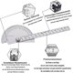 thumbnail image 3 of Ficarrico Transportador De 180 Grados, Regla De Ángulo Ajustable para Dibujar Y Medir, Regla De Dispositivo De Medición De 145 Mm, 3 of 5