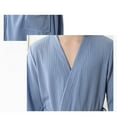 thumbnail image 1 of Peignoir de Bain pour Femmes à Absorption d'Eau, Gaufré Uni, Peignoir à Absorption d'Eau, Robe de Spa et de Maison, Chemise de Nuit, 1 of 9