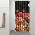 thumbnail image 3 of Gothic Shower Curtain - Dark Celestial Moon & Star Print, Mystical Cosmic Theme Bath Decor, Waterproof Polyester, 36"Wx72"L, Goth Aesthetic Gift, 3 of 5