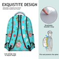 thumbnail image 5 of Pioneer Flower Floral Print Pattern Backpack for School, Cute School Bag with Adjustable Shoulder Straps and Padded Back, 15.3"x11"x7.1", 5 of 5