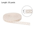 thumbnail image 2 of Uxcell Lace Trim Ribbon 30 Yards 0.39 Inch Cotton Elastic Trim for Craft,Gift Wrappers,Headbands,Beige Style 14, 2 of 5