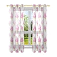 thumbnail image 7 of Yayeee Window Curtains Light Filtering 63"x42" Grommet Panel Pair Home Living Room Decor, Pink Cartoon Ice Cream, 7 of 7