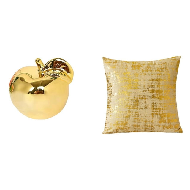 Estatua decorativa,Escultura de frutas para decoración del hogar para escritorio interior.,Figura de cerámica para escritorio,Funda de almohada,Fundas de cojín para sofá cama,funda de
