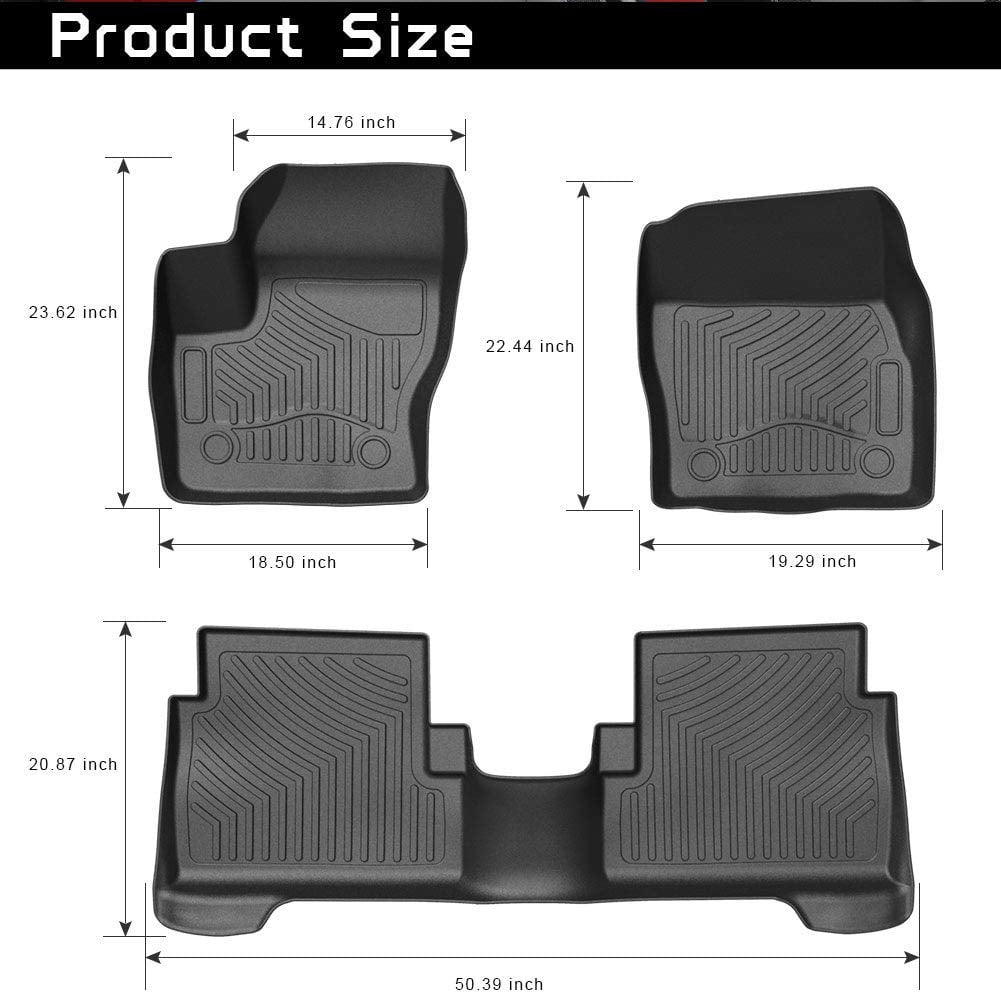 For Ford Explorer Floor Mats Front Rear Carpet Auto Mat All Weather