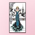 thumbnail image 3 of Hilo de bordar Algodón ecológico parcial 14CT Estampado RAVEN-QUEEN Punto de cruz 34x59cm, 3 of 9