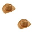 thumbnail image 4 of relayinert Age Resistant Western Sun Hat For Enduring Style Fashion Outdoor Straw Hats khaki 2Set, 4 of 6