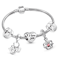 thumbnail image 1 of Pulsera Charms De Plata 925 Femeninos Pulseras Encantos Con Bolsa De Terciopelo 19cm Gao Jiahui unisex, 1 of 2