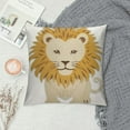 thumbnail image 2 of JEUXUS Lion Home Decor Pillow Cover, Pillowcase, Cushion Cover and Decorative Throw Pillow Cover for Nursery and Kid's Room, 2 of 5