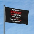 thumbnail image 2 of People Should Seriously Novelty Sarcastic Funny Banner With Metal Grommets Double Sided Printed Flag 3x5 Ft Garden Yard House Flags Greeting Banner Indoor Outdoor Party Home Decor, 2 of 8