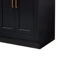 thumbnail image 6 of Ariel Hepburn 66 Inch Double Sink Base Cabinet In Black, 6 of 9
