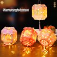 thumbnail image 2 of Chinese Style DIY Lantern Kit Handmade LED Lantern Glowing Paper Craft Festival Hanging Royal Lamp for Mid-Autumn, 2 of 7