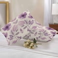 thumbnail image 3 of Outdoor Pillow Cover Spring Flowers Set of 2 Waterproof Throw Pillowcases Pink Purple Pastoral Decorative Patio Furniture Pillows for Couch Garden Indoor & Outdoor Use, 3 of 9