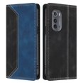 thumbnail image 1 of Phone Case for Motorola Edge 2022 FOXDOCK Premium Leather,Creative Dual-Color Cover with Card Slot,Shockproof, 1 of 7