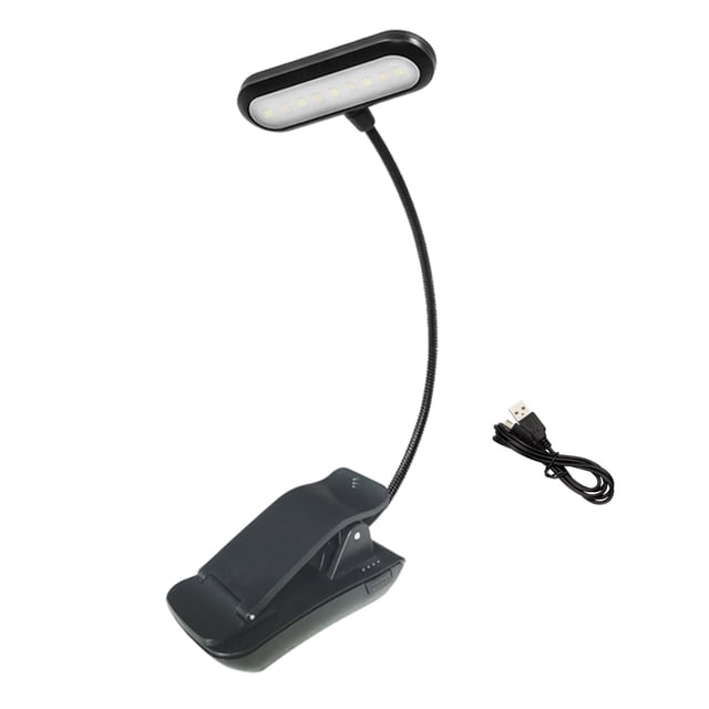 Amdohai Rechargeable Book Light 9 LED Reading Light with 3 Color Temperature 3 Brightness Easy
