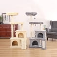 thumbnail image 3 of Multi-Level Cat Tree Condo Furniture with Sisal-Covered Scratching Posts Plush Condos for Kittens Cats and Pets shopwise Round, 3 of 20