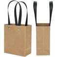 thumbnail image 2 of 10 Pack Kraft Paper Bags with Flat Handles Paper Bulk Bag Recyclable Paper Bags Sturdy Reusable Gift Bags Party Bags Shopping Bags Retail Bags Merchandise Bags, 2 of 7